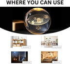 Universe 3D Crystal Galaxy Lamp – Premium LED Table Light