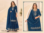 Premium Vichitra Embroidered Suit Set