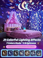 Dreamy Carousel Night Light for Kids | 3D Ocean & Bunny Projection Lamp