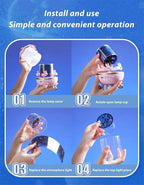 Dreamy Carousel Night Light for Kids | 3D Ocean & Bunny Projection Lamp