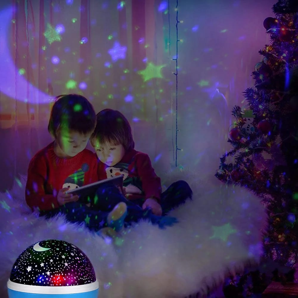 Galaxy Star Projector Night Lamp | 360° Rotating LED Sky Light
