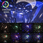 Galaxy Star Projector Night Lamp | 360° Rotating LED Sky Light