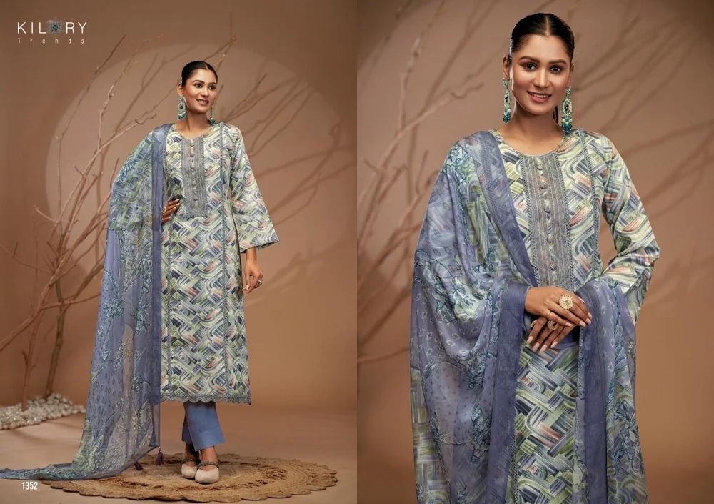 Wo noor by trends jam cotton daily wear fancy 3pcs dress